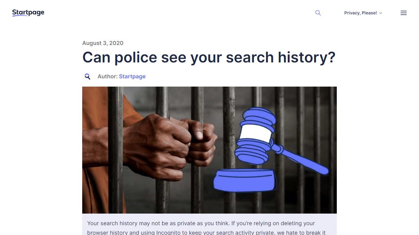 Can police see your search history? - Startpage.com Blog