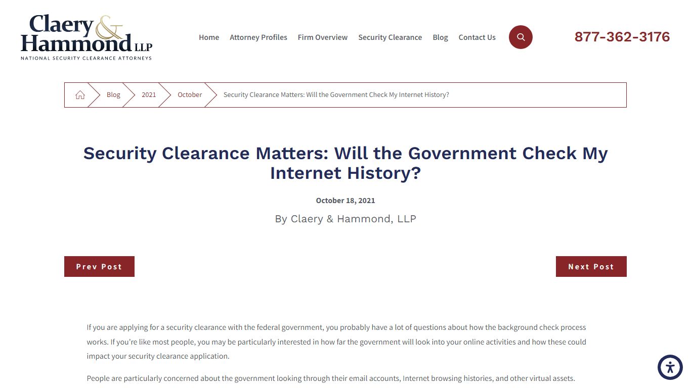 Security Clearance Matters: Will the Government Check My Internet History?